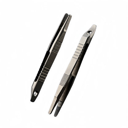 Mini Titanium EDC Tweezers Featured with Crowbar Head Strong & Easy Carry for Outdoor Daily Using