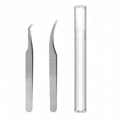 High Quality Titanium Alloy Eyelash Extensions Tweezers Enough Light and Easy Grip - Type A