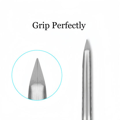 High Quality Titanium Alloy Eyelash Extensions Tweezers Enough Light and Easy Grip - Type A