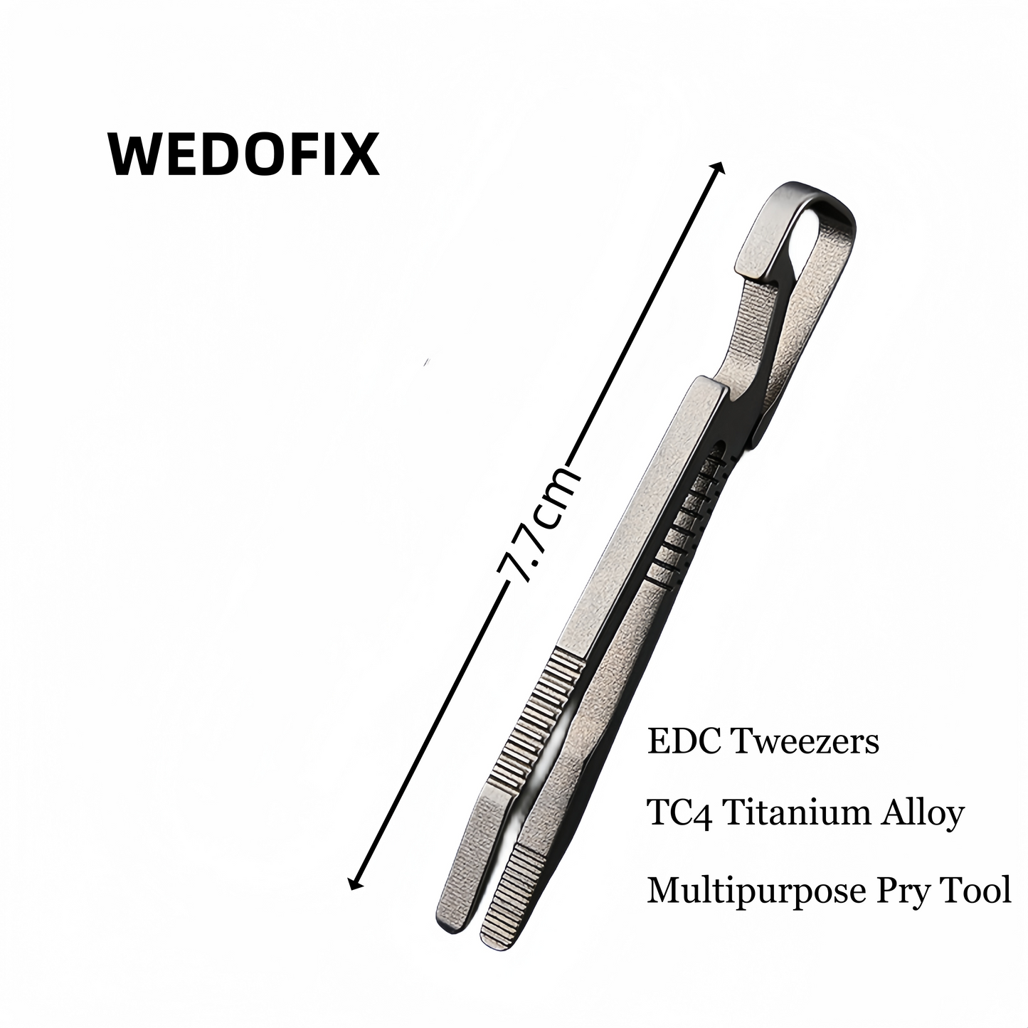 Multifuctional TC4 Titanium Outdoor Tweezers with Bottle Opener Easy Control and Non-slip Design