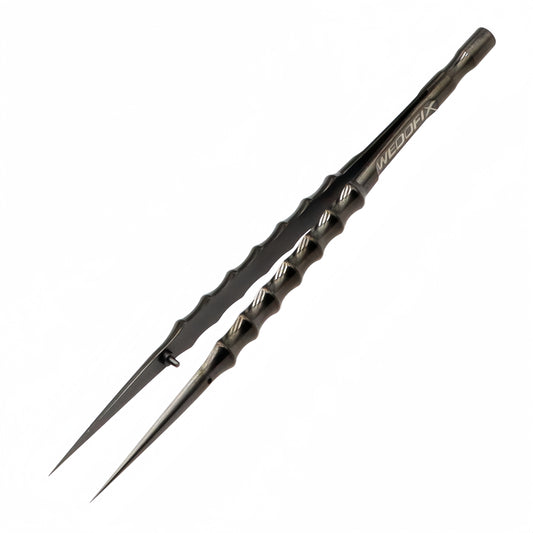 Black-Bamboo TC4 Titanium Alloy Tweezers CNC Machining Tweezers with Super Tiny Tips for Micro Soldering Work