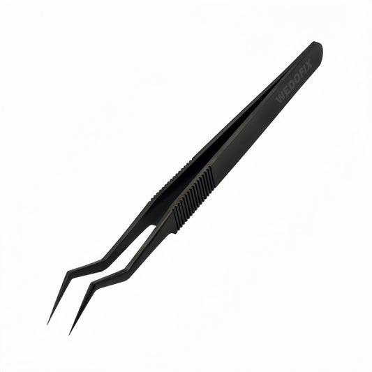 Z-Type Multi-purpose TC4 Titanium Alloy Tweezers with Ultra Slanted Tips or PCB Jewely DIY Work