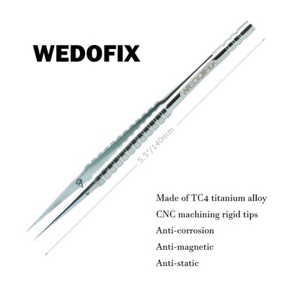 Multipurpose High Quality Titanium Tweezers with Fine Tips for DIY Personal Work
