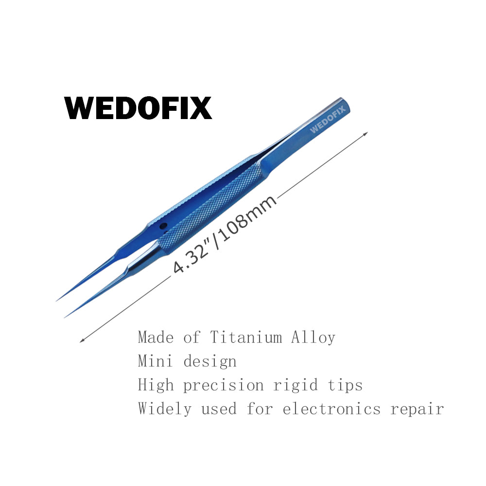 Multi-purpose Mini Tweezers with Precision Pointed Tips Titanium Tiny Tweezers for DIY and Daily Work
