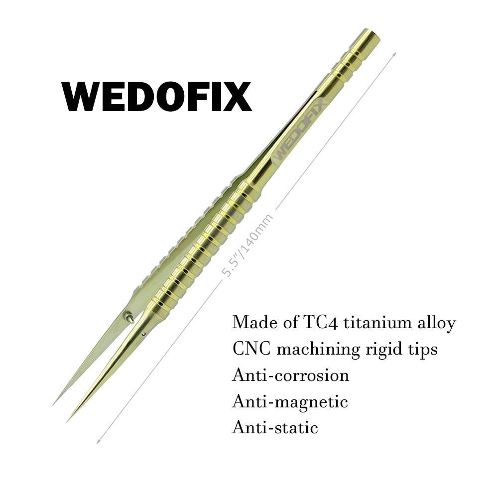 Multipurpose High Quality Titanium Tweezers with Fine Tips for DIY Personal Work